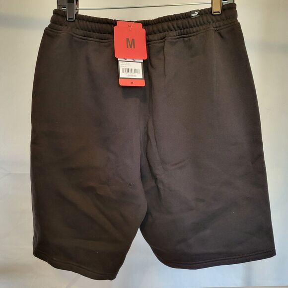 PUMA Men’s Embossed Fleece Short Black Size Medium - Picture 2 of 4